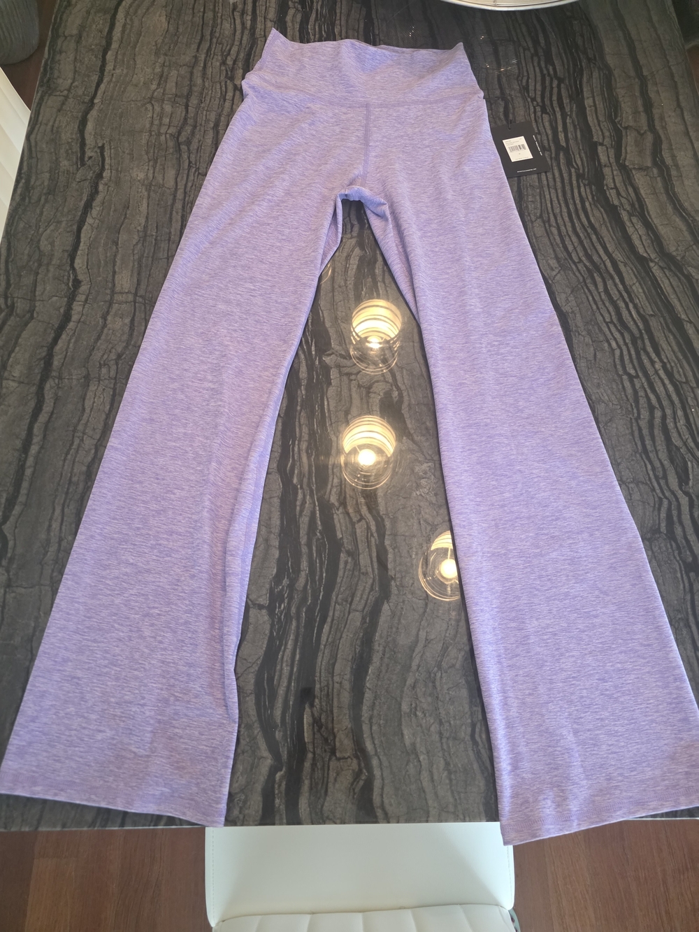 NWT Spiritual Gangster High-Waist Purple Flare Leg Active Pants Medium